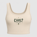 Carl? women's cream cropped tank top