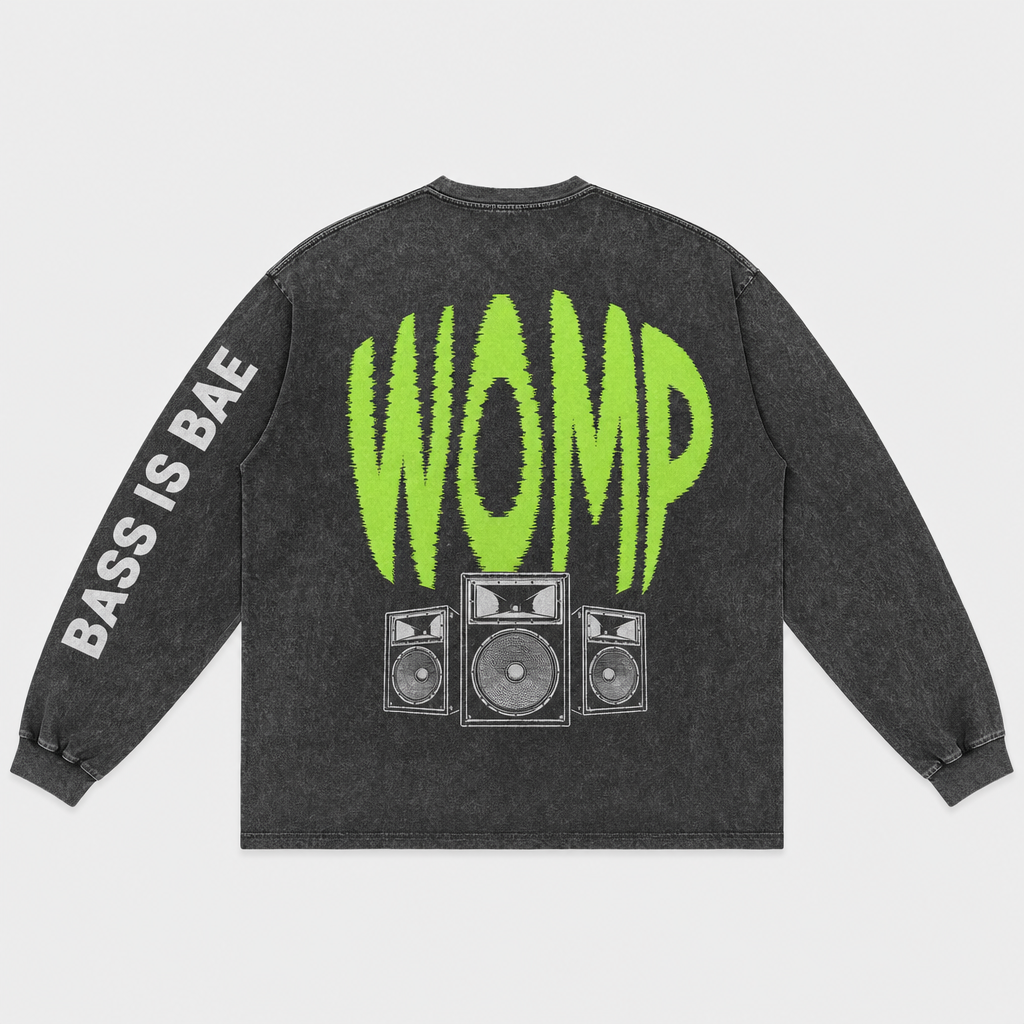 Womp Acid Wash Long Sleeve