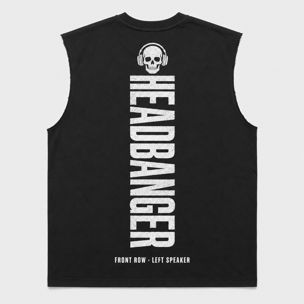 Headbanger Raw-Edge Tank