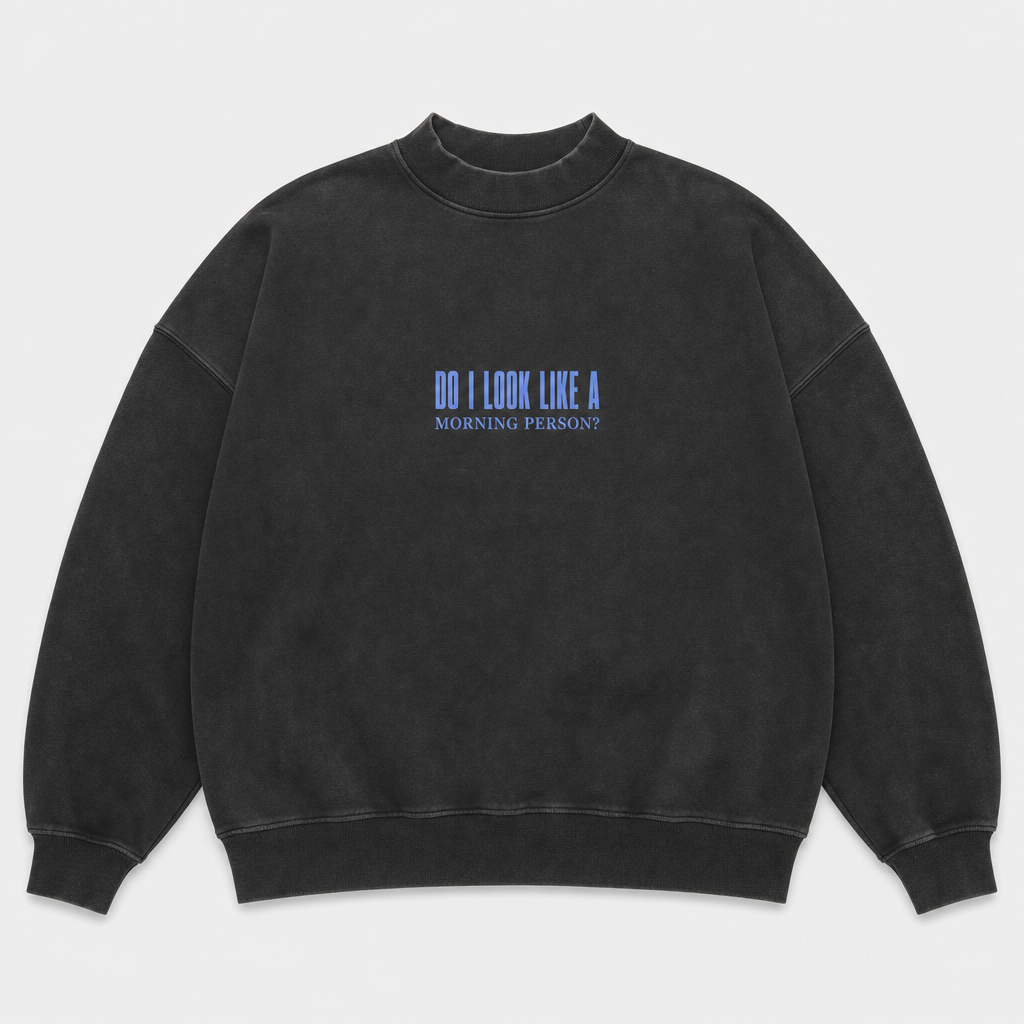 Morning Person Mock-Neck Sweatshirt