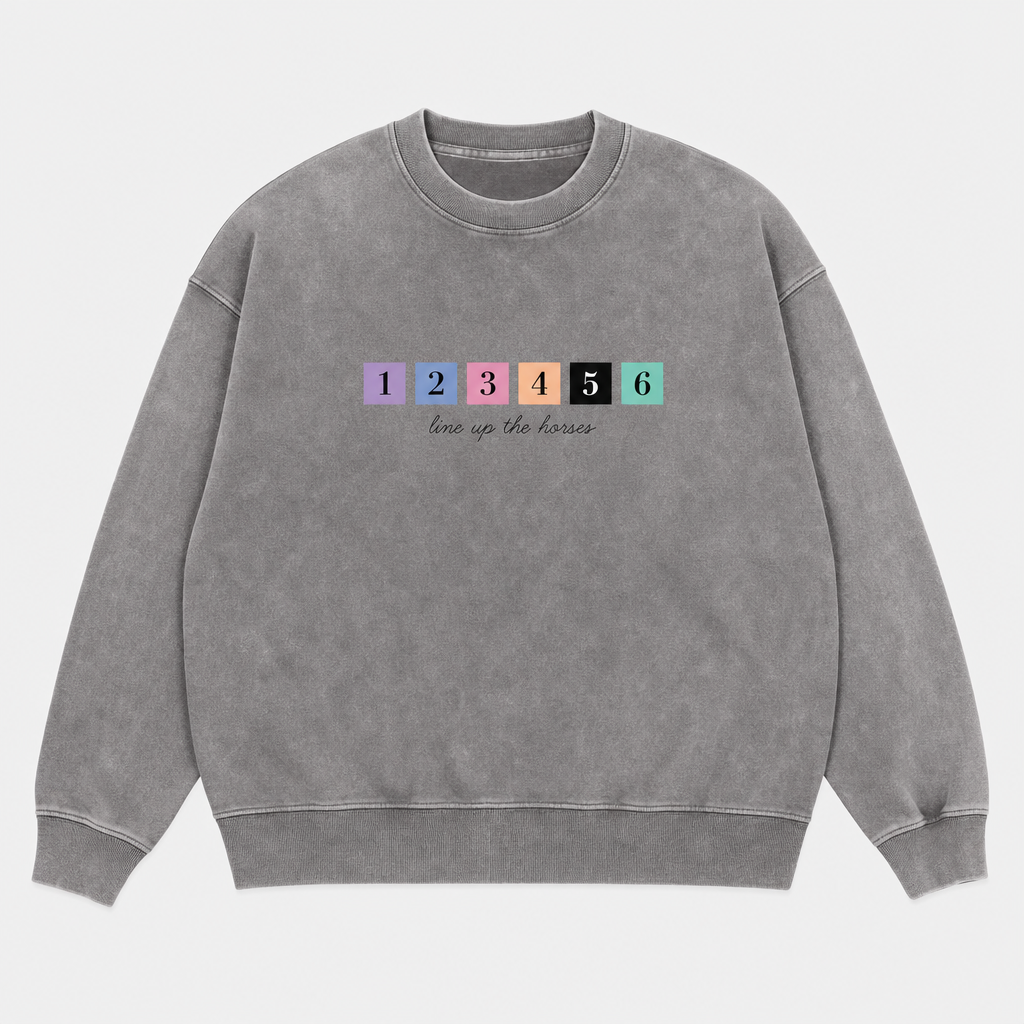 Gate Numbers Snow-Washed Sweatshirt