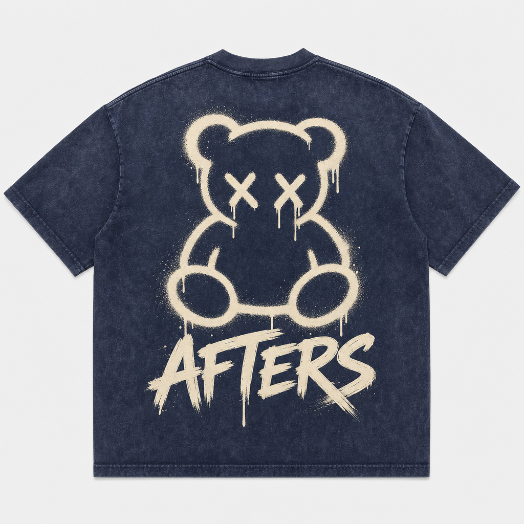 Afters Bear Snow-Washed Tee
