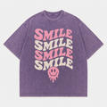 Smile Swirl Snow-Washed Tee