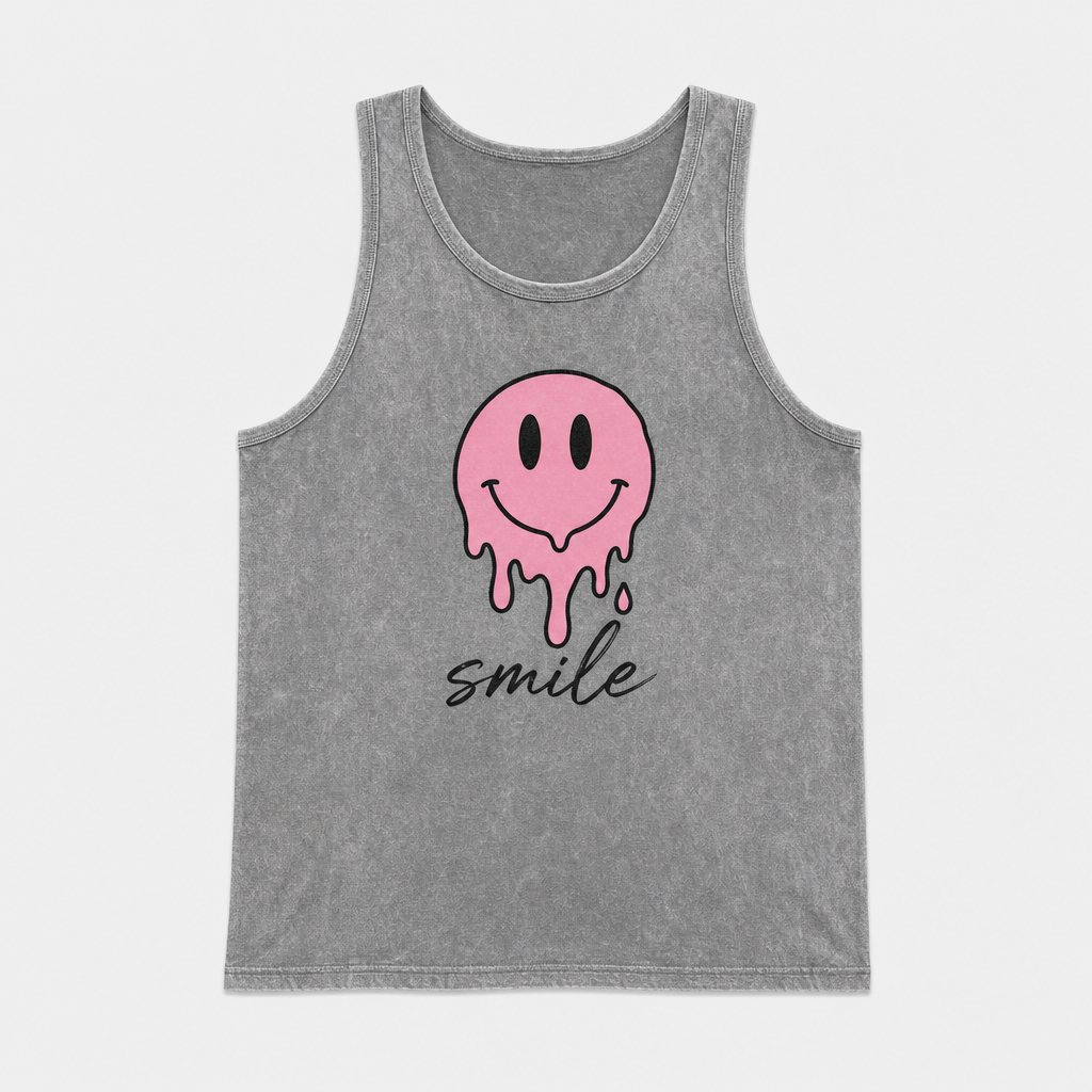 Smile Snow-Washed Tank