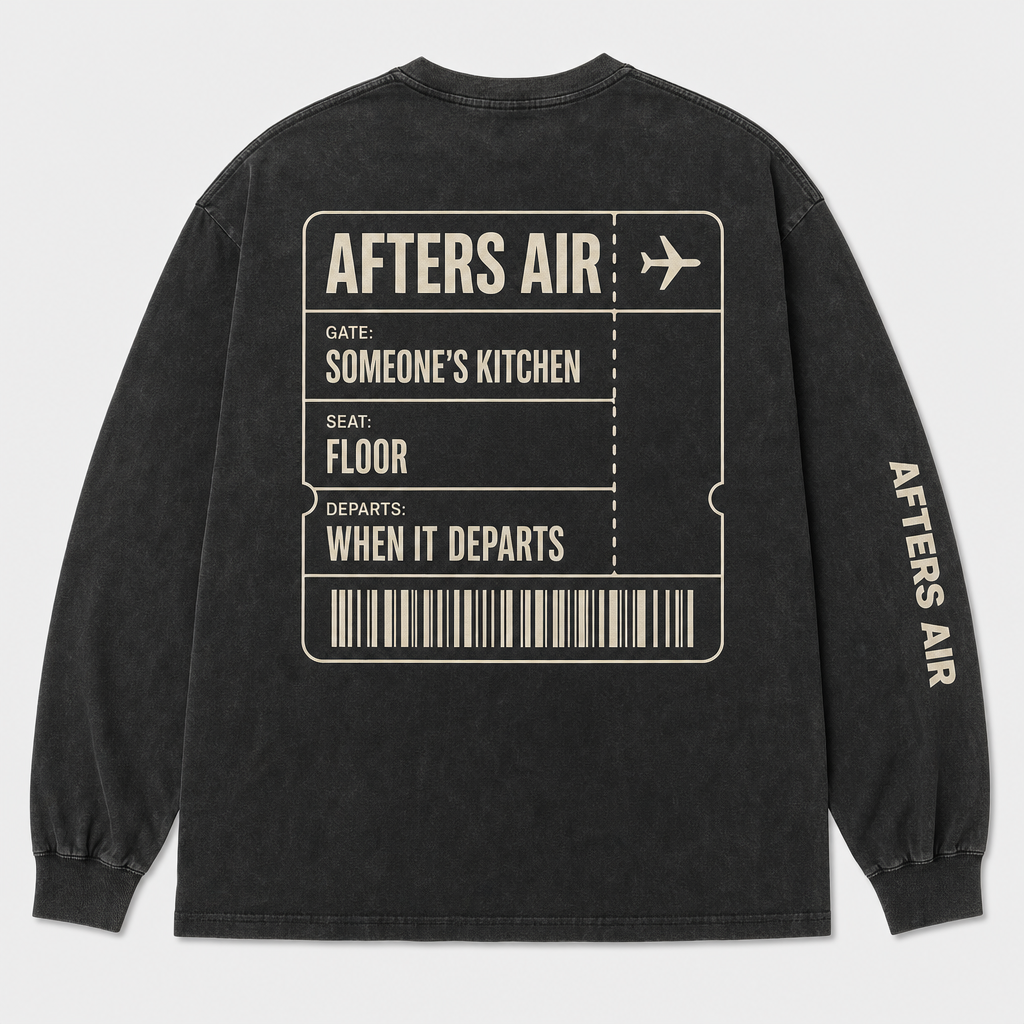 Afters Air Boarding Pass Long Sleeve