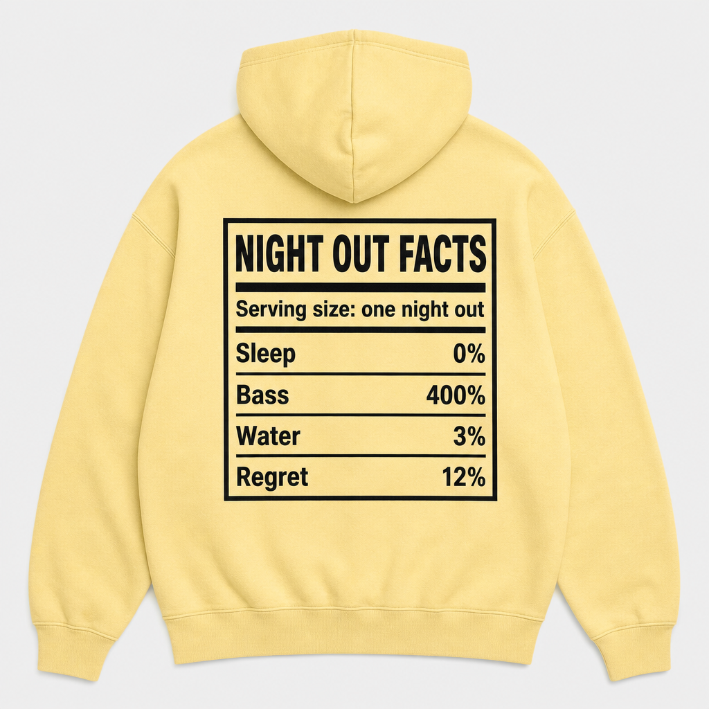 Nutrition Facts Hoodie
