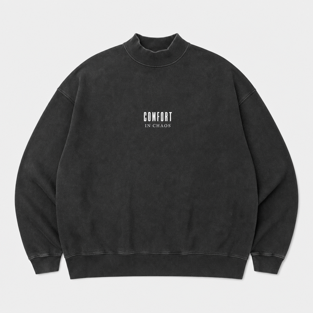 Comfort In Chaos Mock-Neck